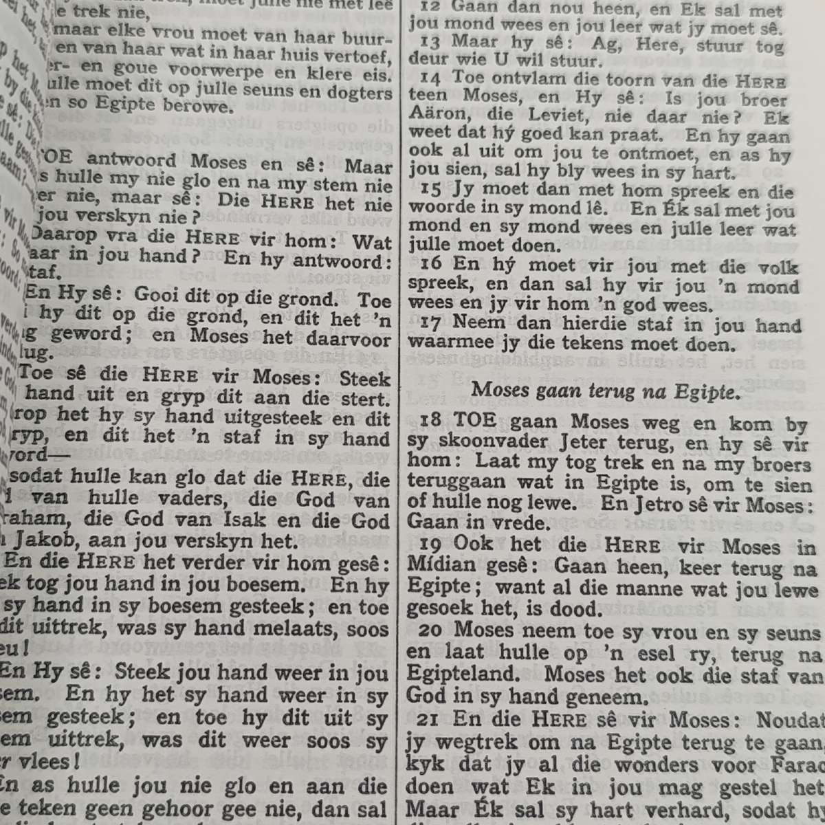 Die Bybel in Afrikaans - 1971 issue