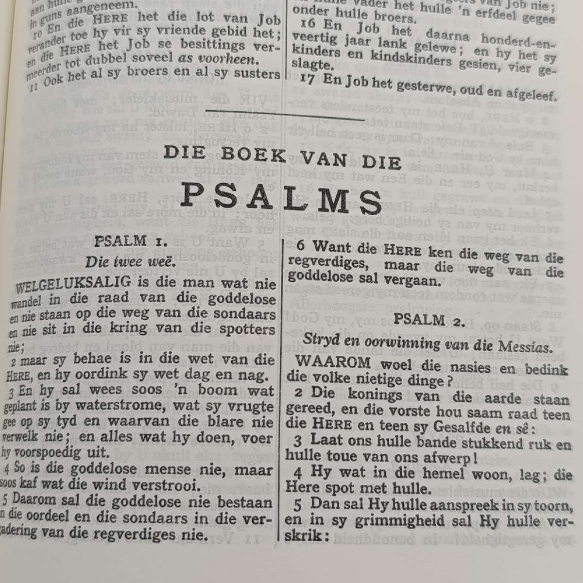 Die Bybel in Afrikaans - 1971 issue