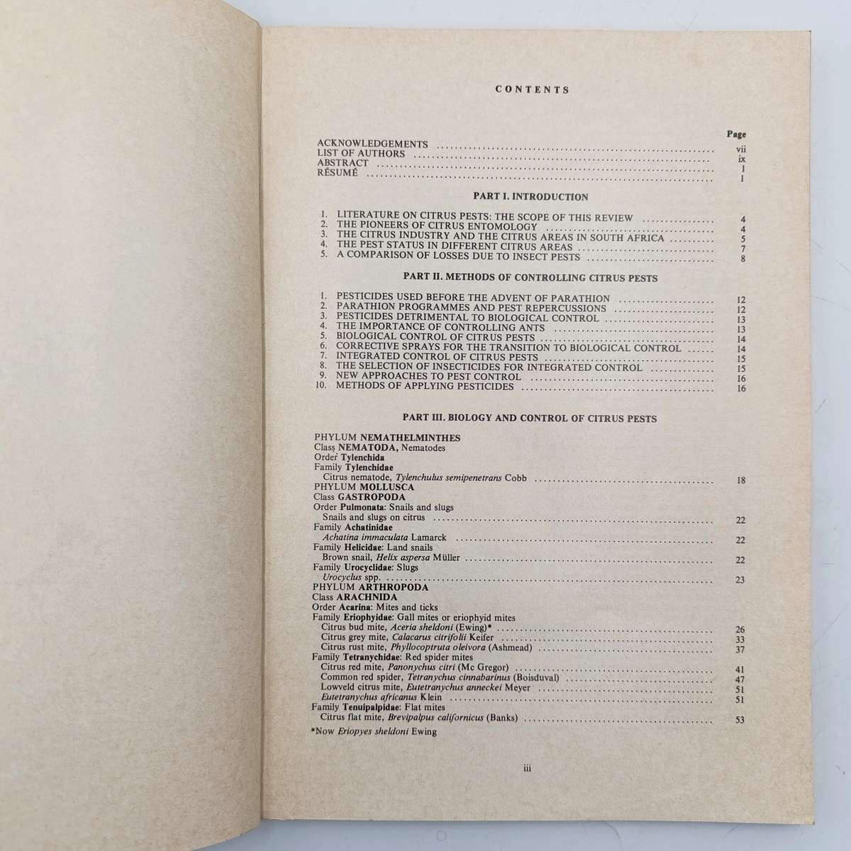 South Africa Science Bulletin 391 Citrus pests in South Africa - 1978