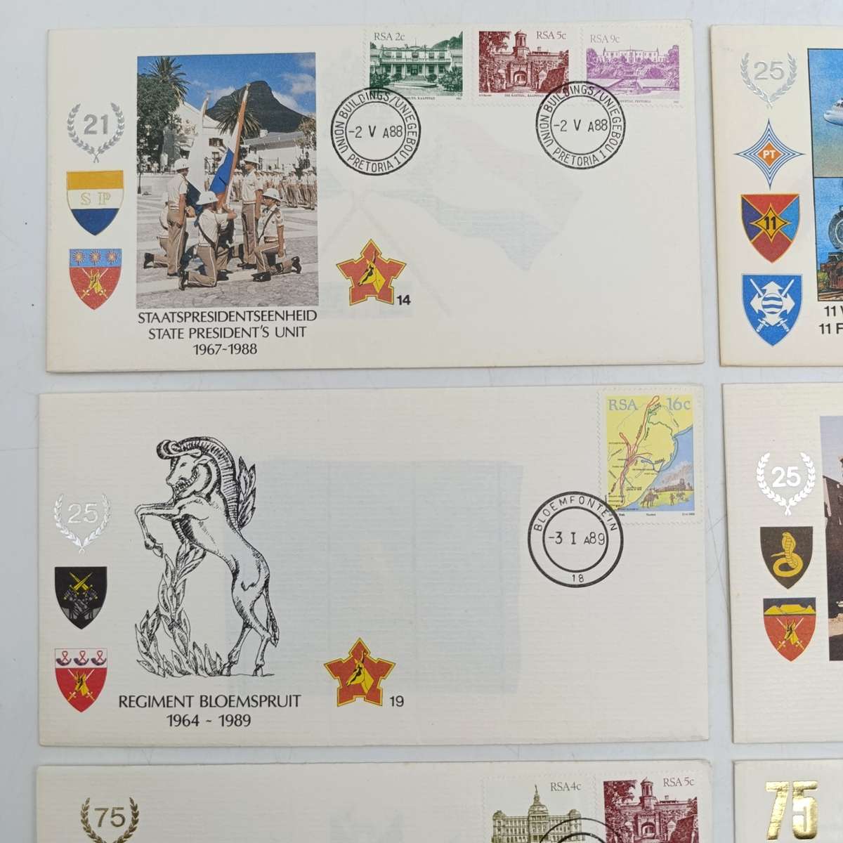 Lot of 8 SADF / Military related postal covers