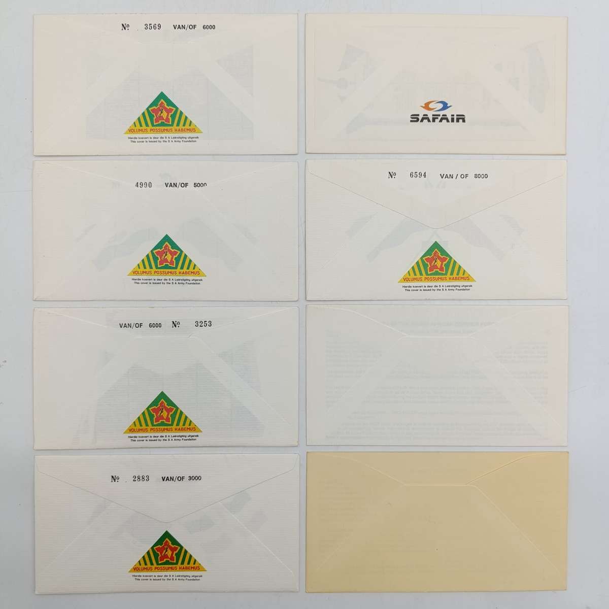 Lot of 8 SADF / Military related postal covers
