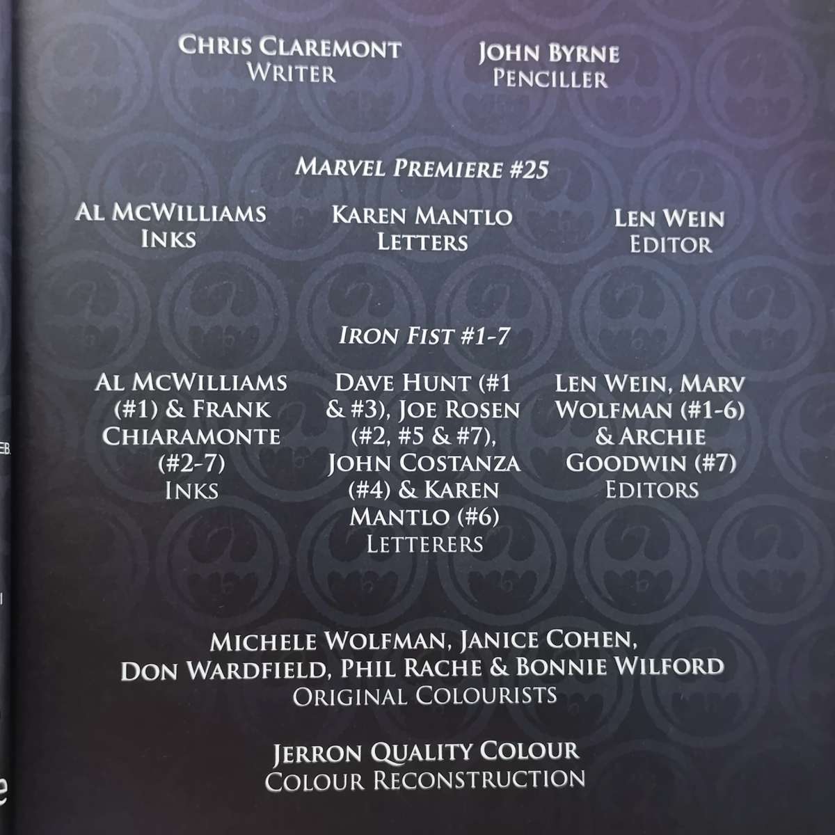 Marvel #35 Iron Fist - The search for Colleen Wing graphic novel