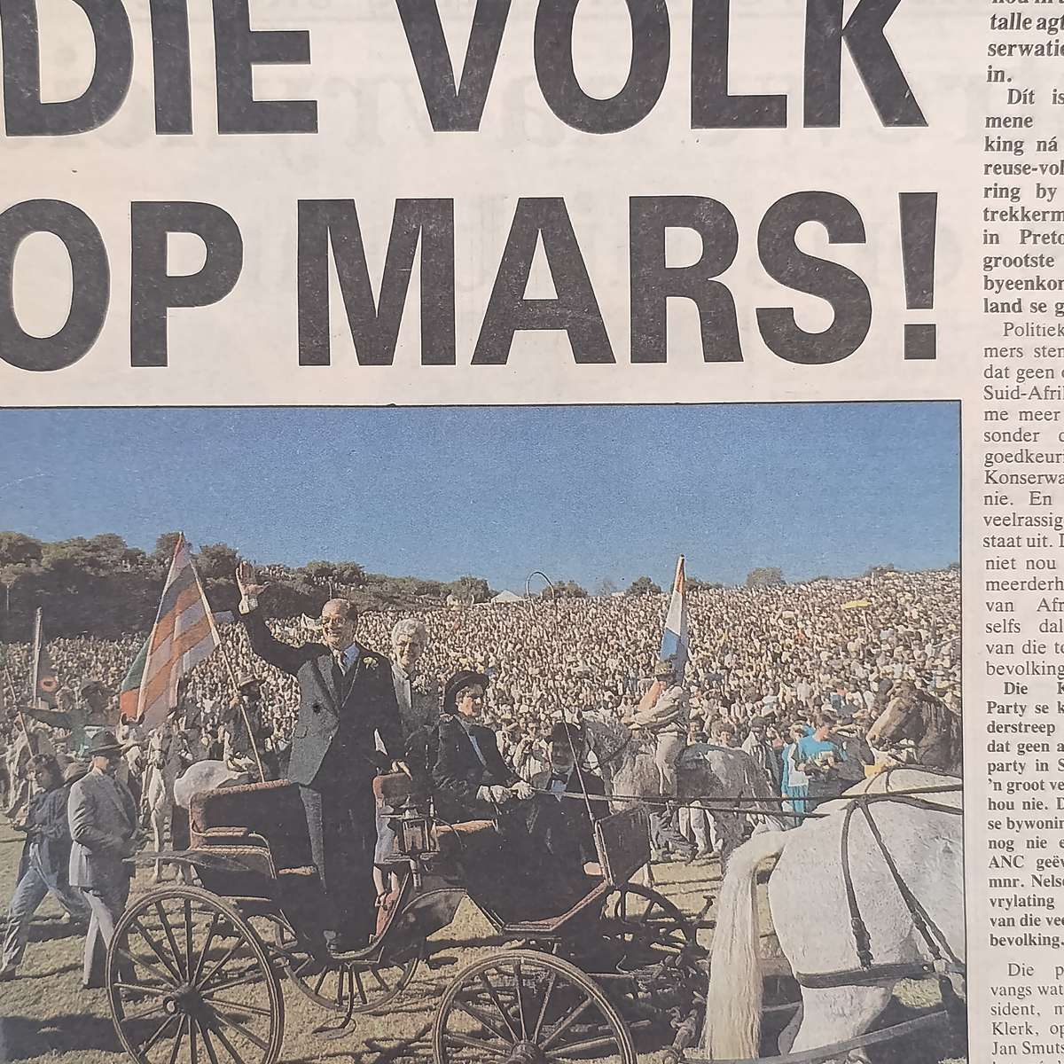 Die Patriot newspaper - Die Volk op Mars - 1 Junie 1990