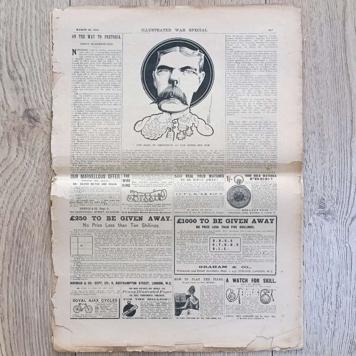 Boer War Illustrated War Special newspaper dated 28 March 1900 No.19 Vol. 1