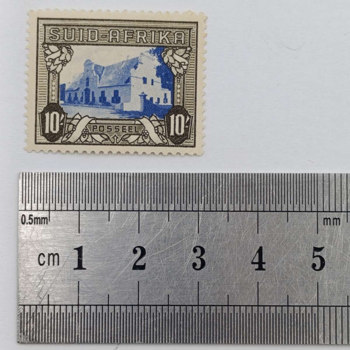 South African SACC 63 mint 10 Shilling stamp scarce