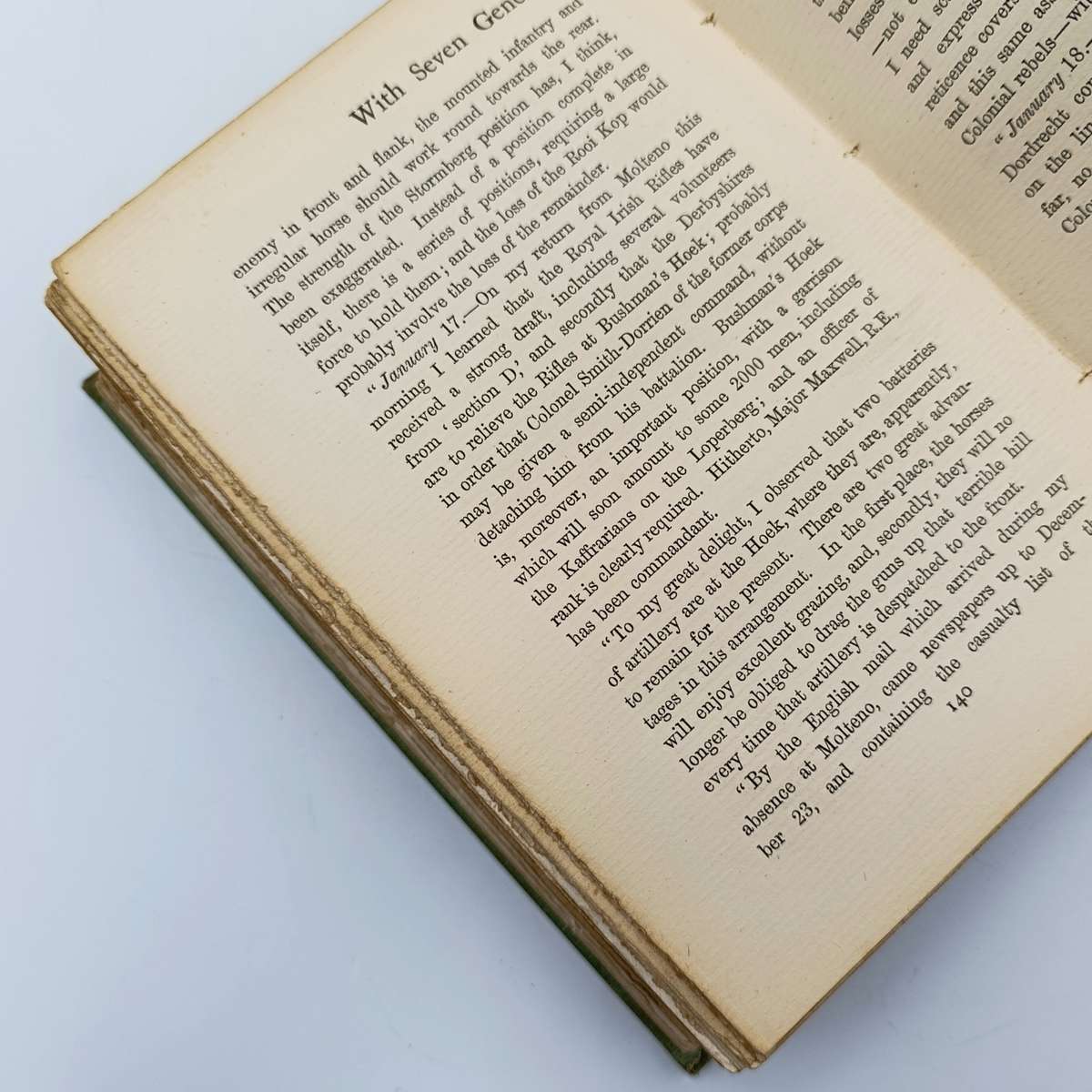 With Seven Generals in the Boer War - a Personal narrative by Major AWA Pollock - 1900 issue