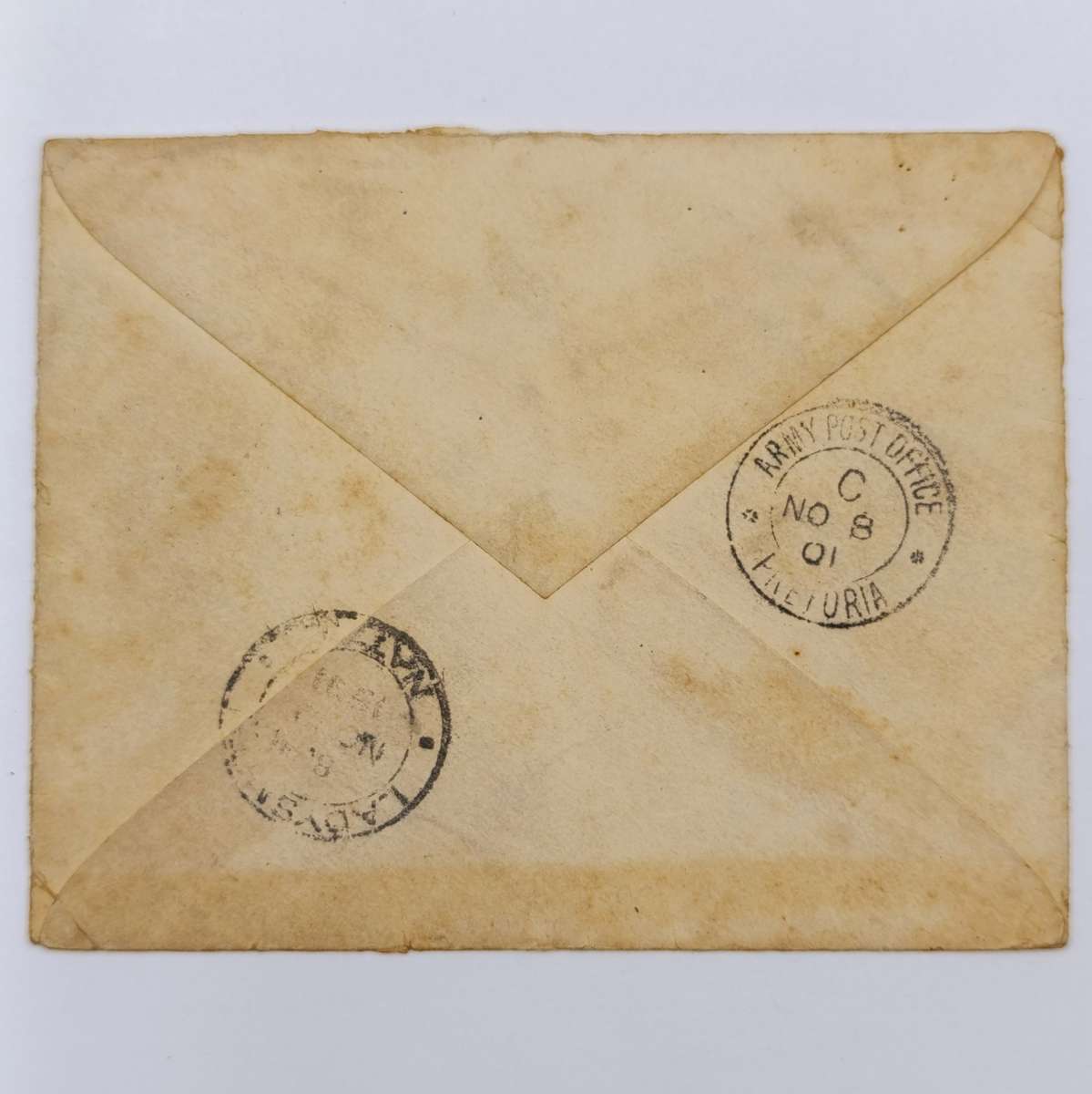 Army Post Boer War cover to Ladysmith Natal with passed by censor triangle