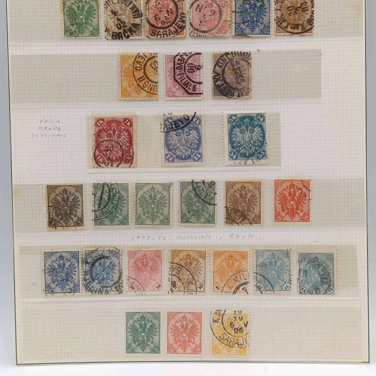 Collection of 129 Bosnia and Herzegovina stamps - from 1879 onwards