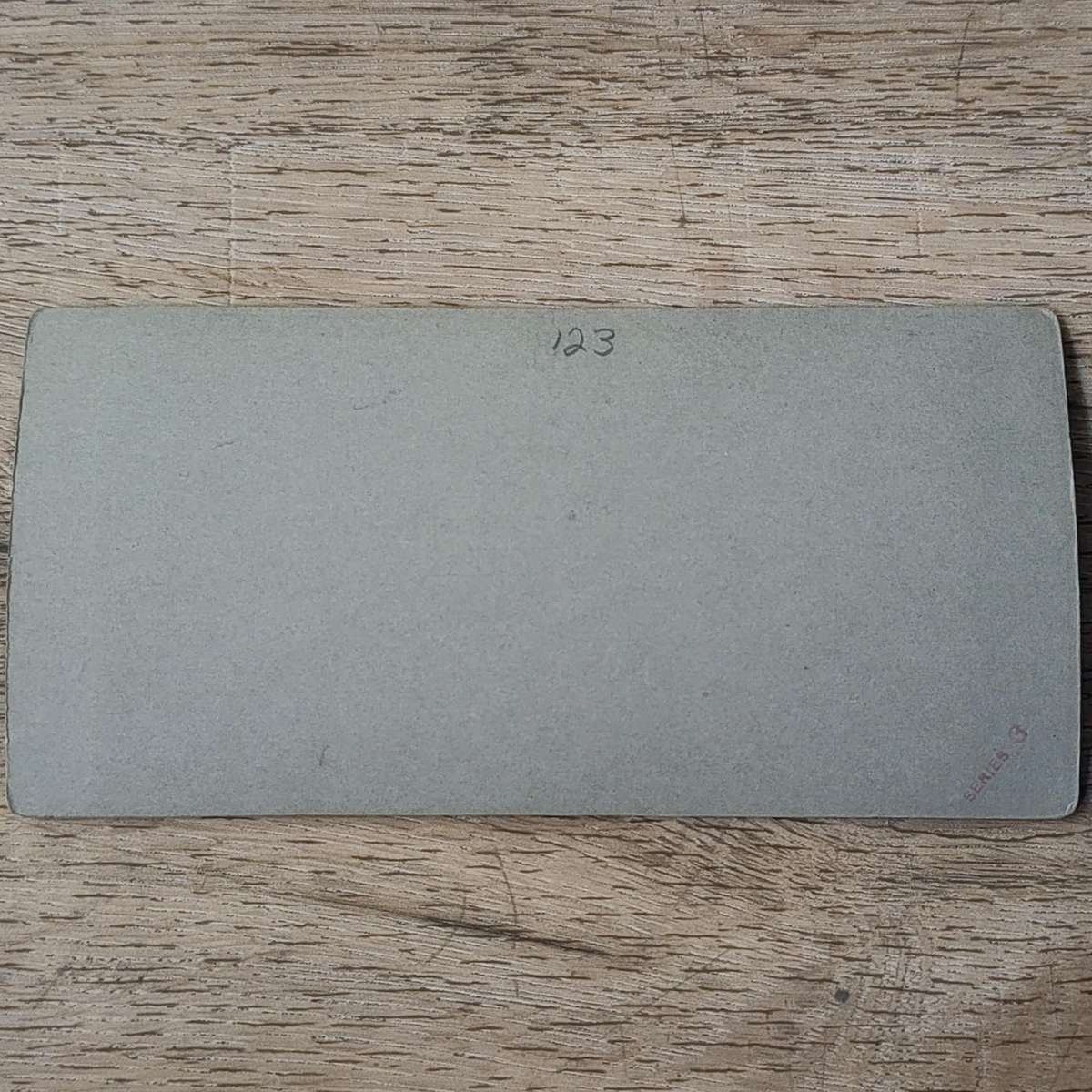 Royal family and officers at Backingham palace - antique stereocard