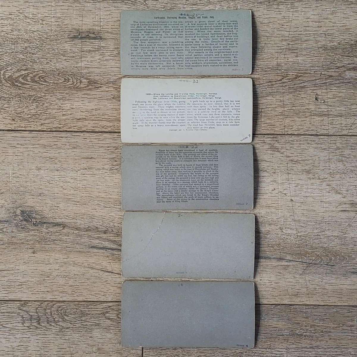 Lot of 13 antique stereocards