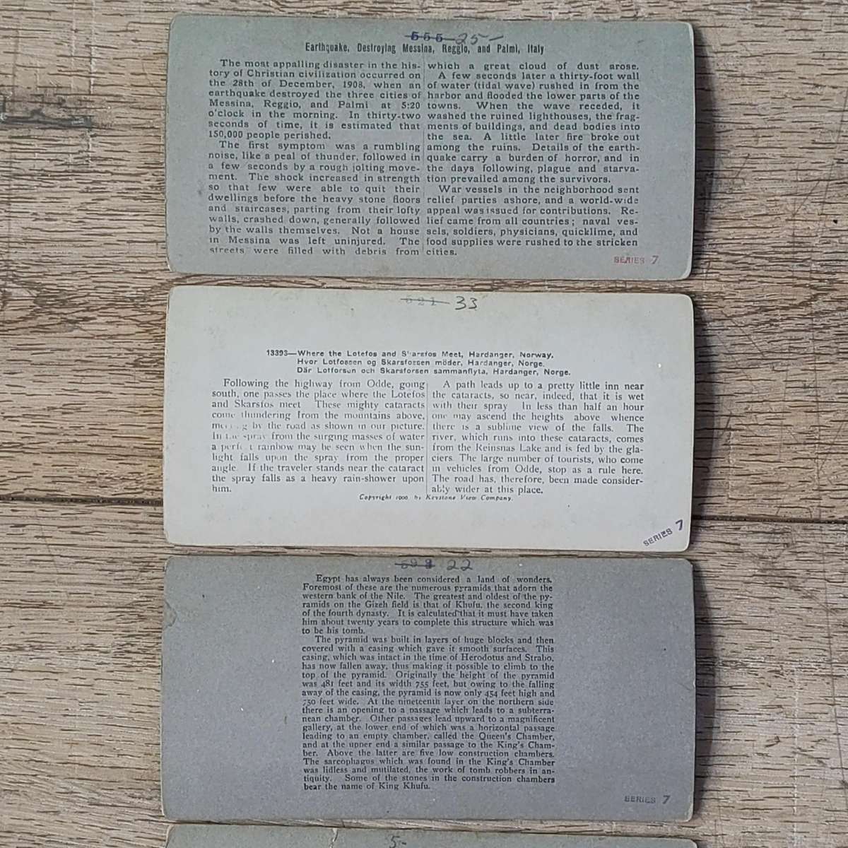 Lot of 13 antique stereocards