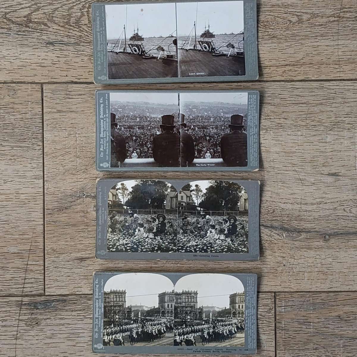 Lot of 13 antique stereocards