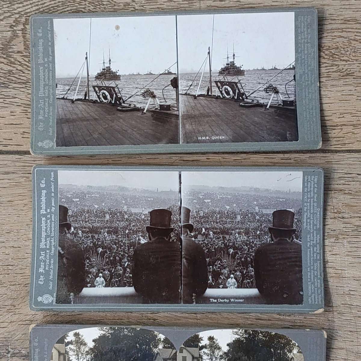 Lot of 13 antique stereocards