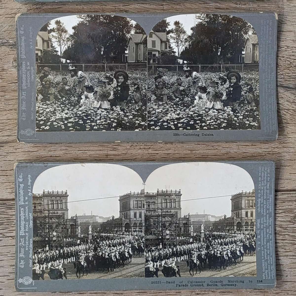 Lot of 13 antique stereocards