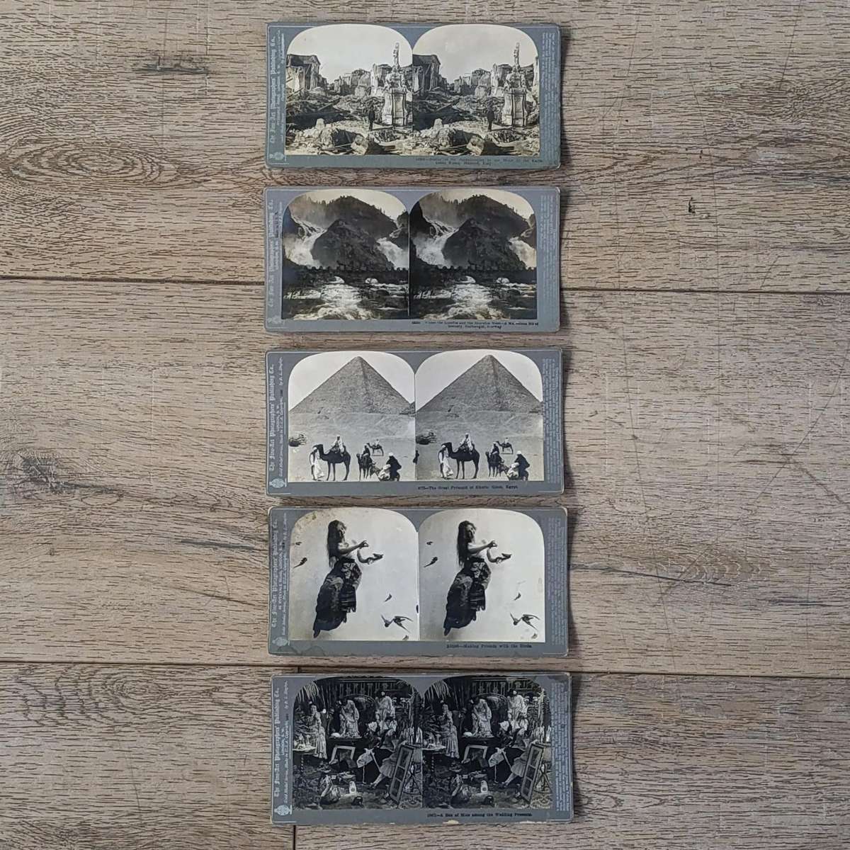 Lot of 13 antique stereocards