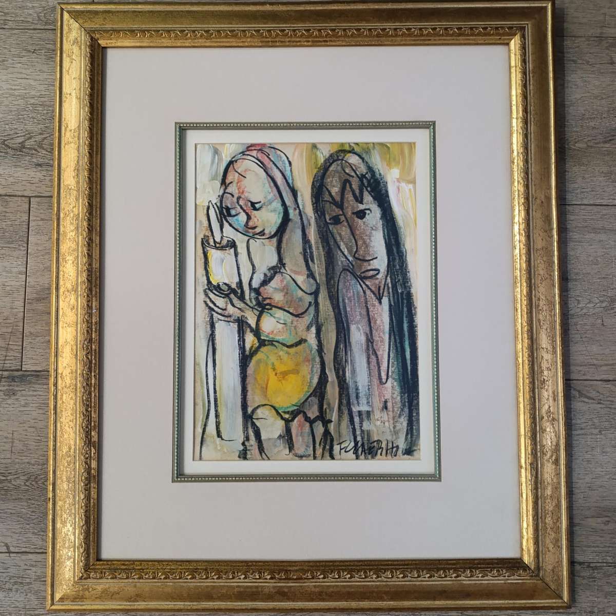 Original Frans Claerhout painting in frame