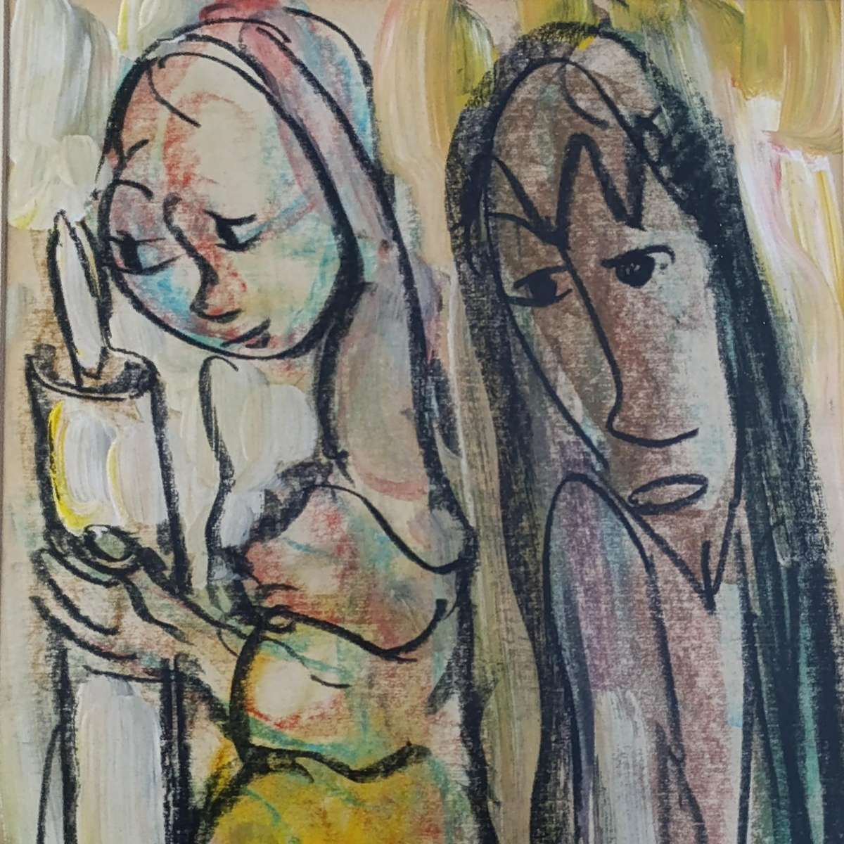 Original Frans Claerhout painting in frame