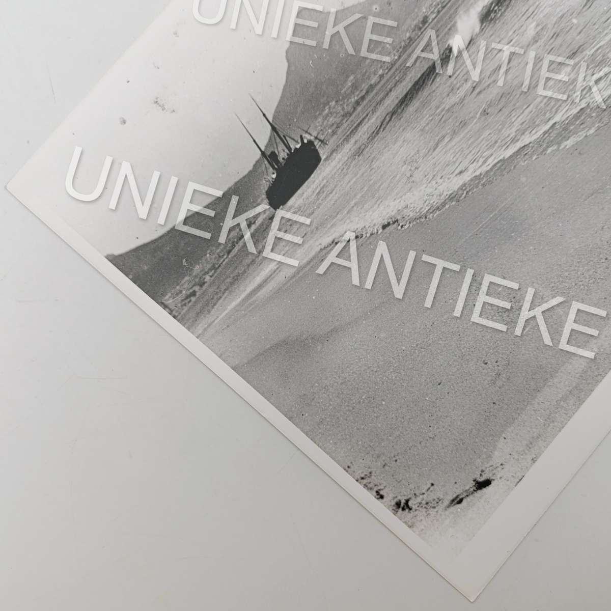 Antique photo reprint of Shipwreck at Woodstock Beach