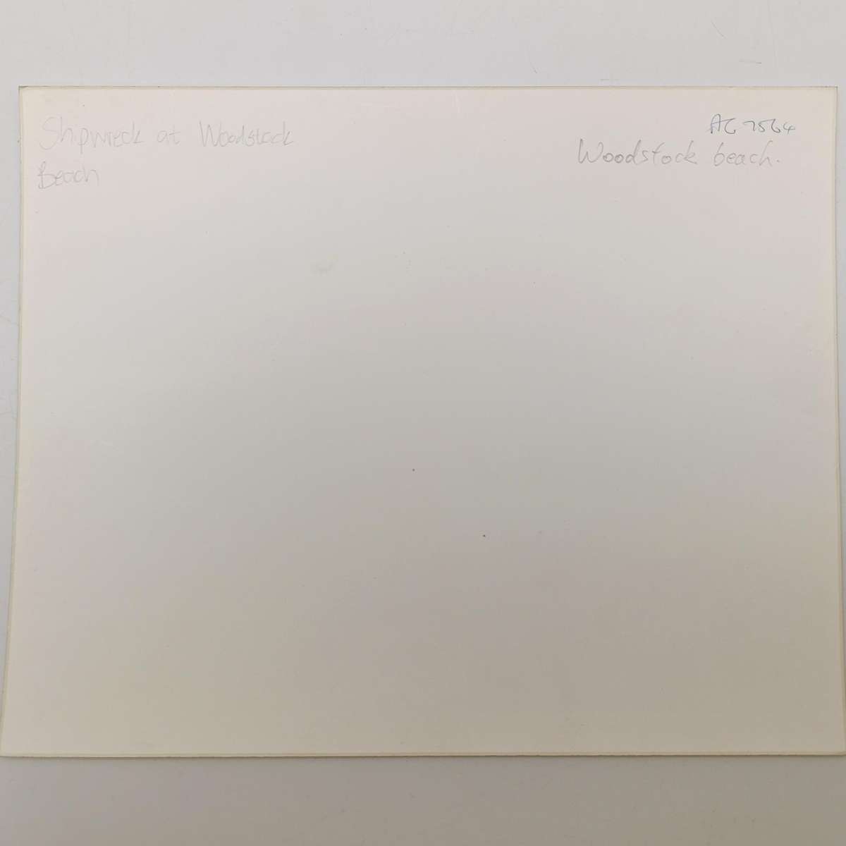 Antique photo reprint of Shipwreck at Woodstock Beach