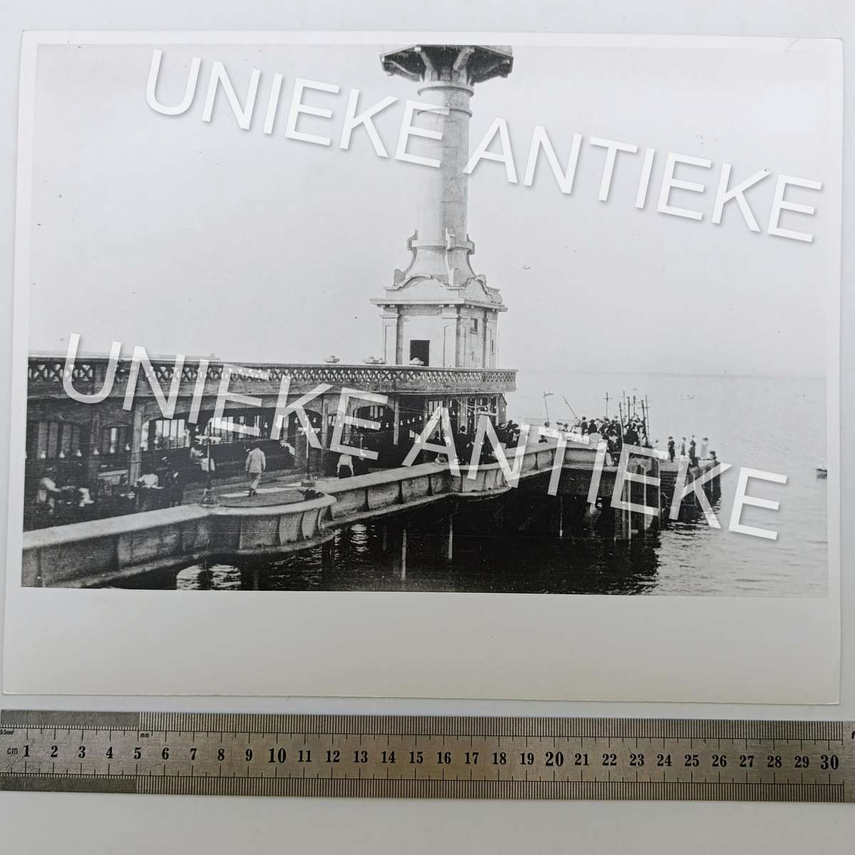 Antique photo reprint of Cape Town Pier