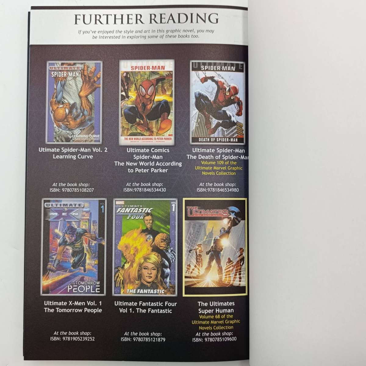 Marvel #60 Ultimate Spider-Man - Power and Responsibility graphic novel