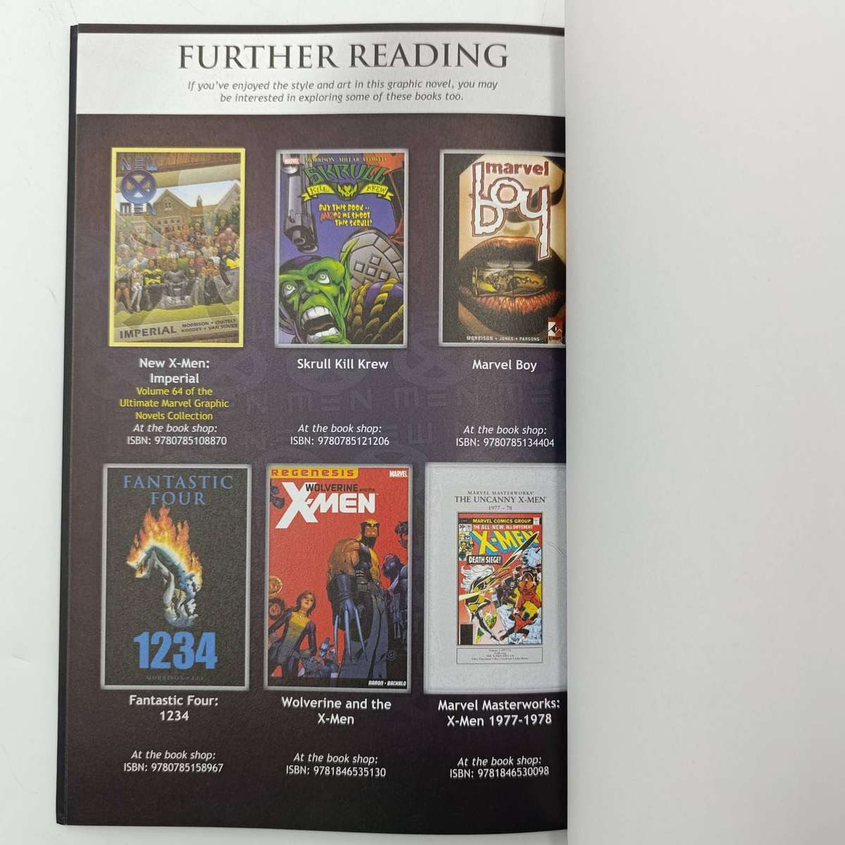 Marvel #63 New X-Men - E is for Extinction graphic novel