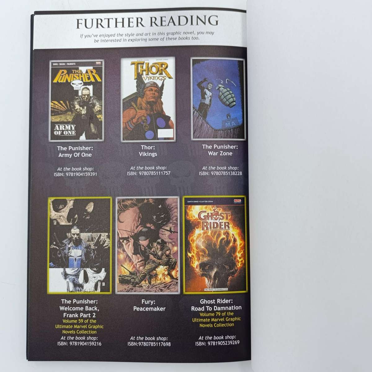 Marvel #58 The Punisher - Welcome Back, Frank Part 1 graphic novel