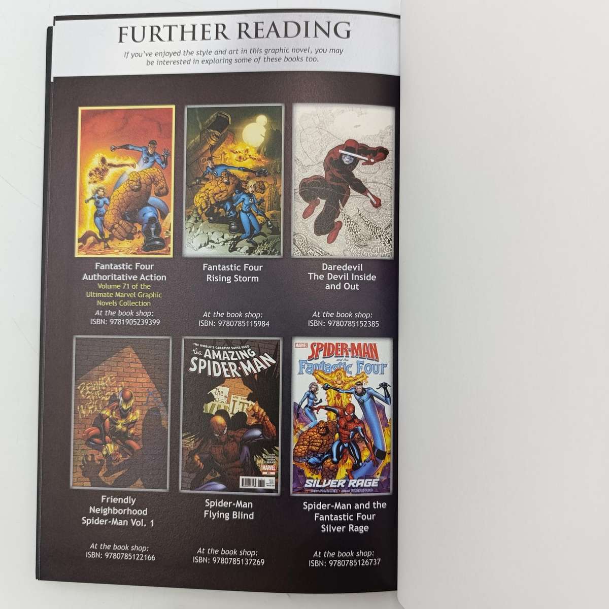 Marvel #70 Fantastic Four Unthinkable graphic novel