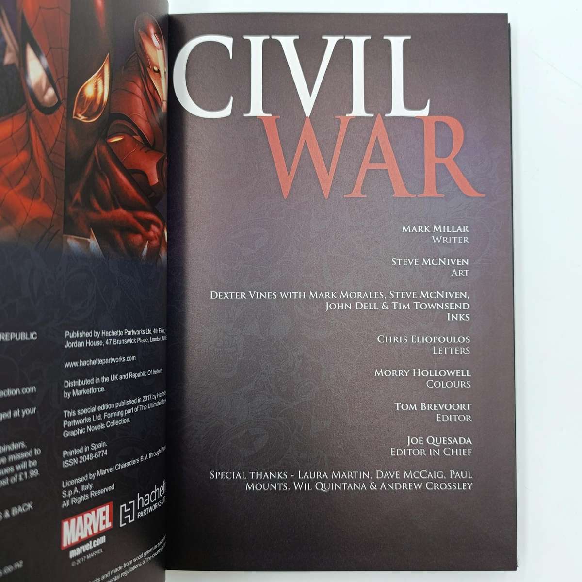 Marvel #90 Civil War graphic novel