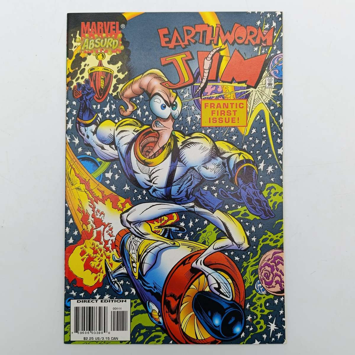 Marvel Absurd Earthworm jim Vol.1 #1 December 1995 direct edition comic book - Canada Print