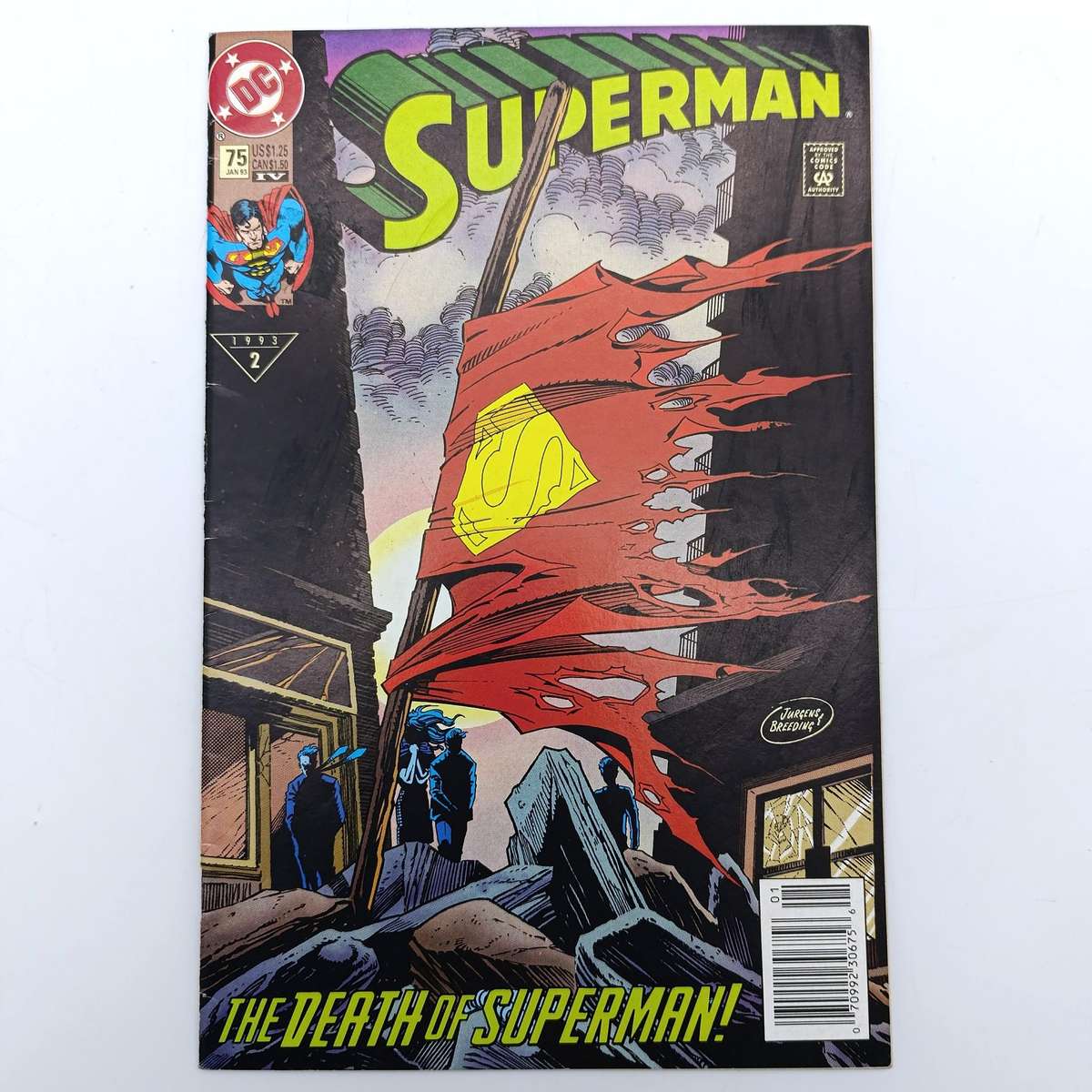 DC Superman - The Death of Superman comic #75 January 1993 issue