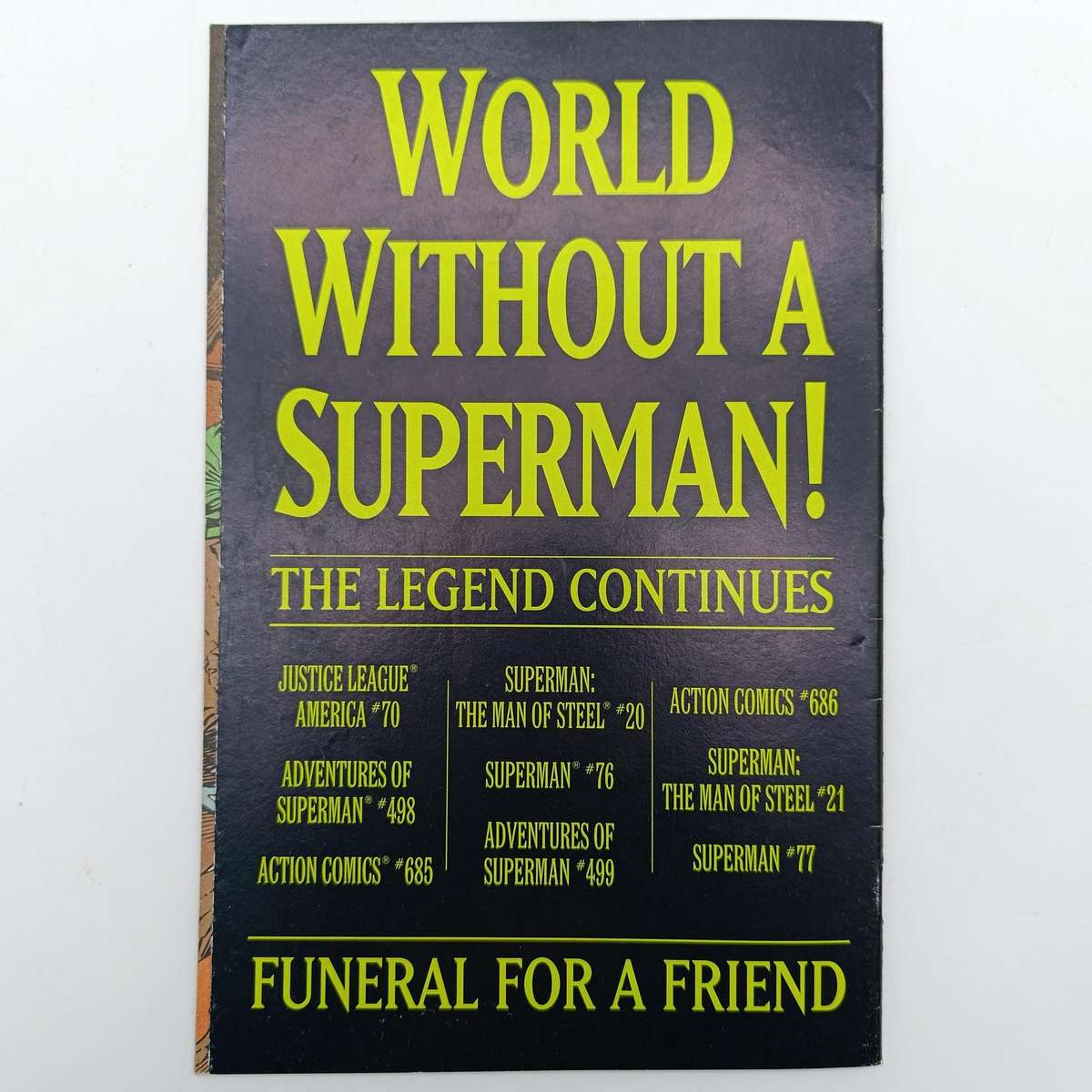 DC Superman - The Death of Superman comic #75 January 1993 issue