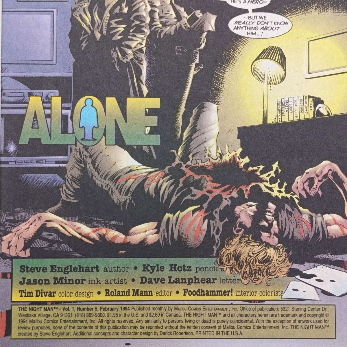 Lot of 4 vintage Ultraverse comics - The Strangers, The Nightman, The Solution - 1994 issues