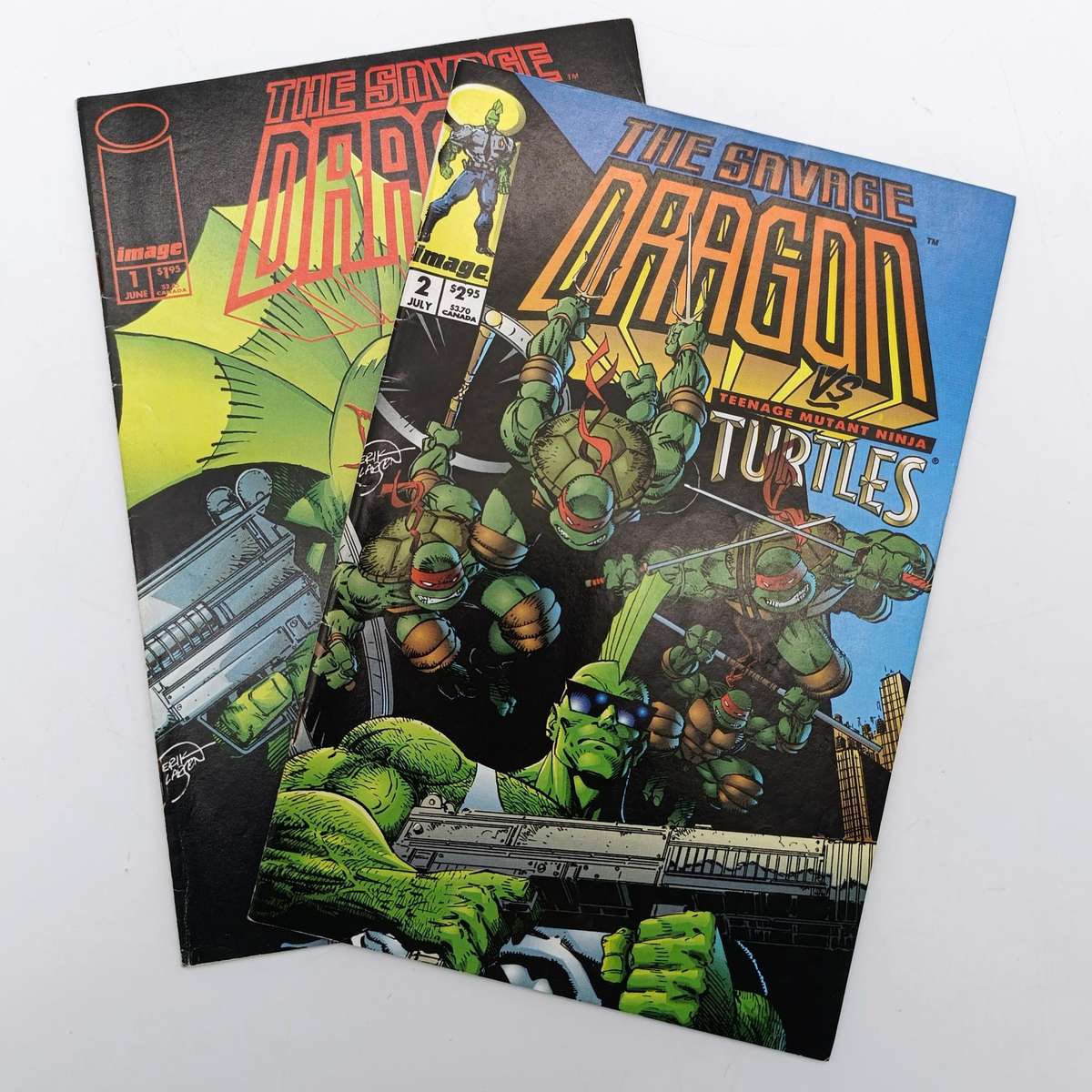 The Savage Dragon #1 and #2 comics - 1993 issues