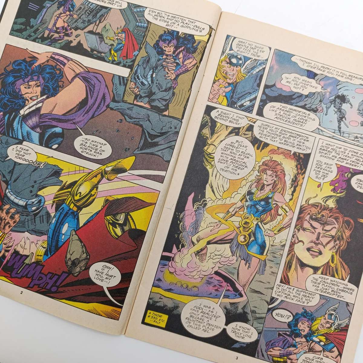 Lot of 5 The Mighty Thor comics - #456, 459, 460, 461, 585 - 1993/1995 issues