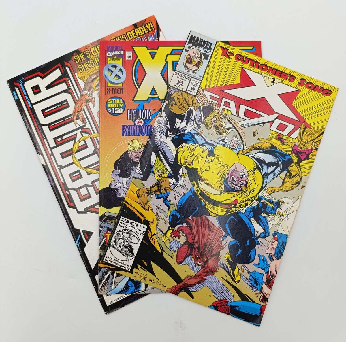 Lot of 3 X-Men X Factor comics - #84,118,119 - 1992 and 1996 issue