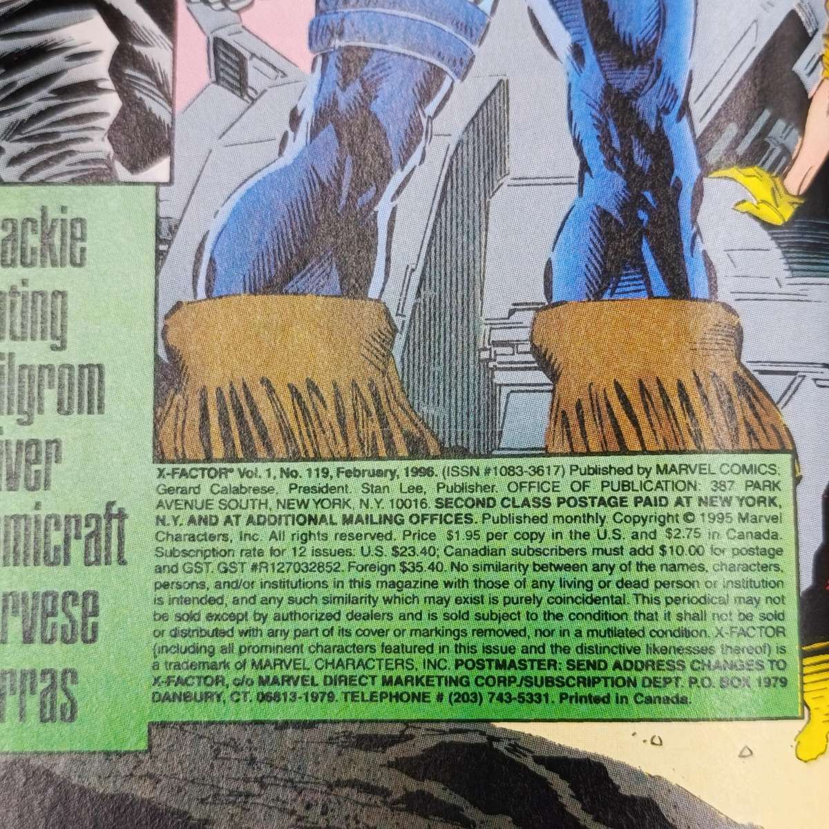 Lot of 3 X-Men X Factor comics - #84,118,119 - 1992 and 1996 issue