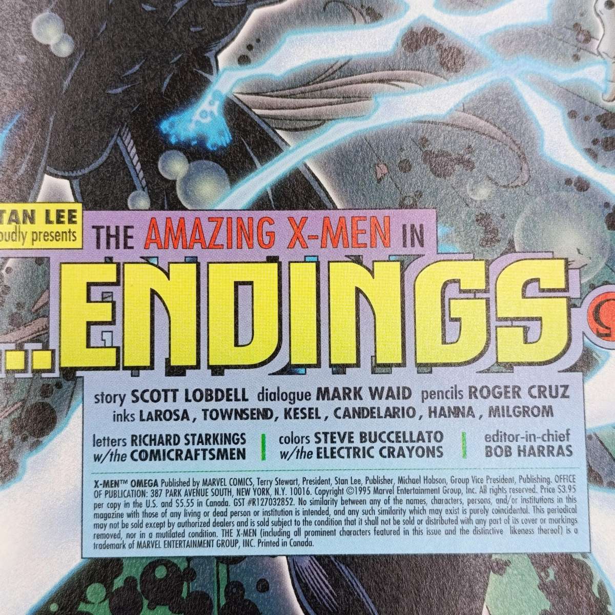 Marvel X-Men Omega comic No.1 - June 1995 foil cover issue