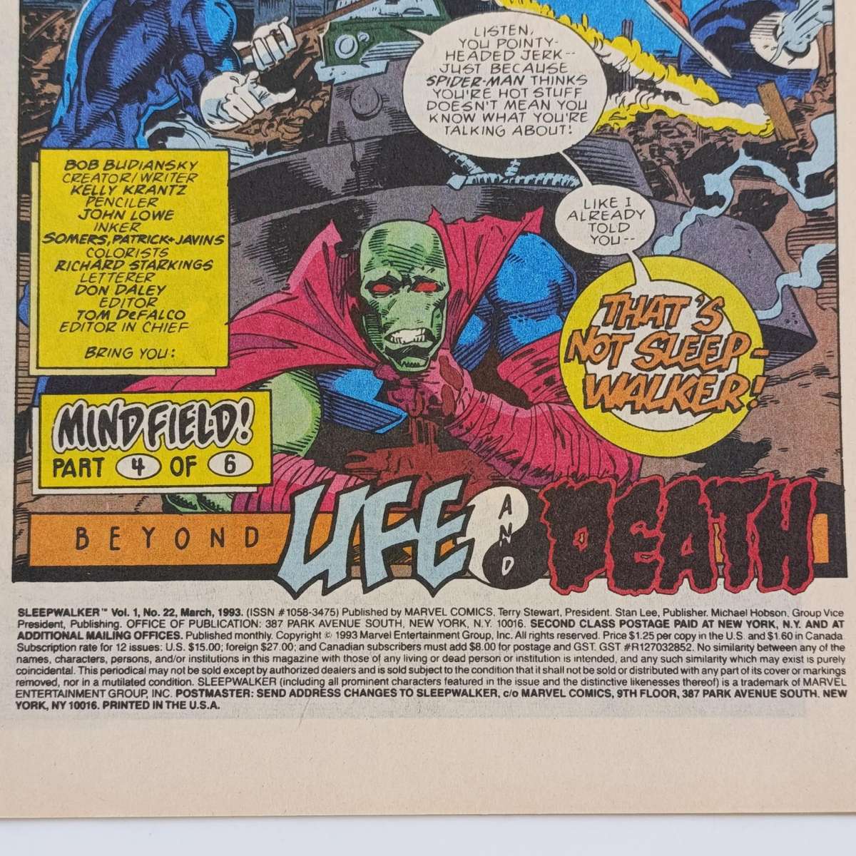 Lot of 3 vintage comics - 1993 issues - Ultraverse Prime, Sleepwalkers