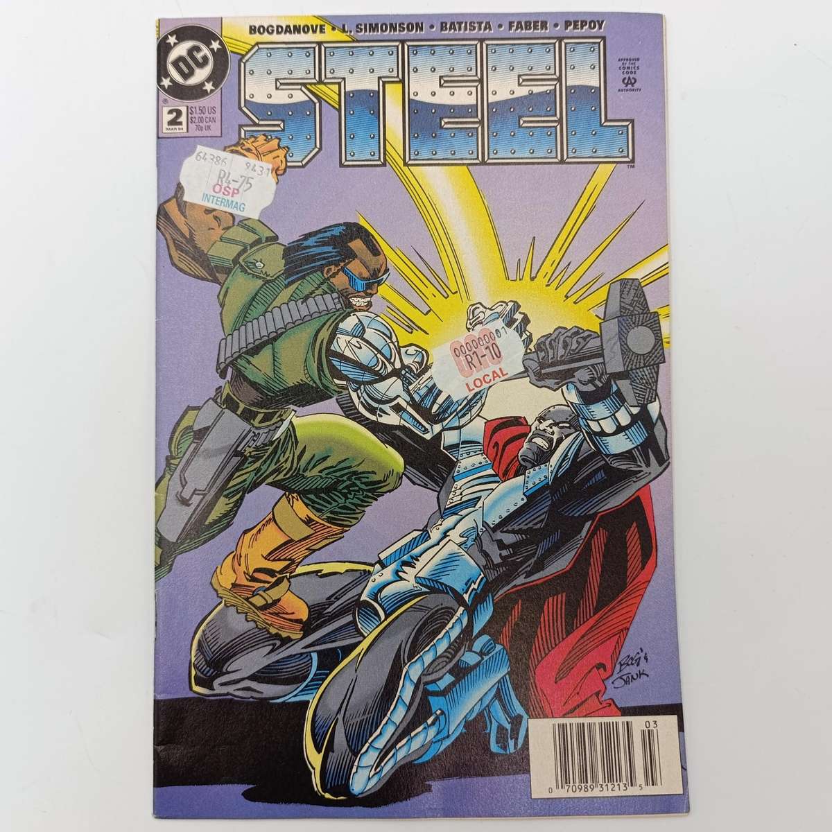 Lot of 3 vintage Marvel and DC comics - 1994 issues - Steel, Wolverine, Namor