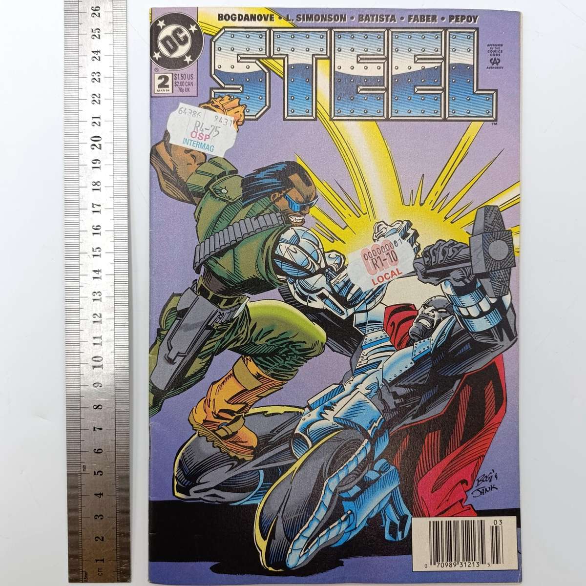 Lot of 3 vintage Marvel and DC comics - 1994 issues - Steel, Wolverine, Namor