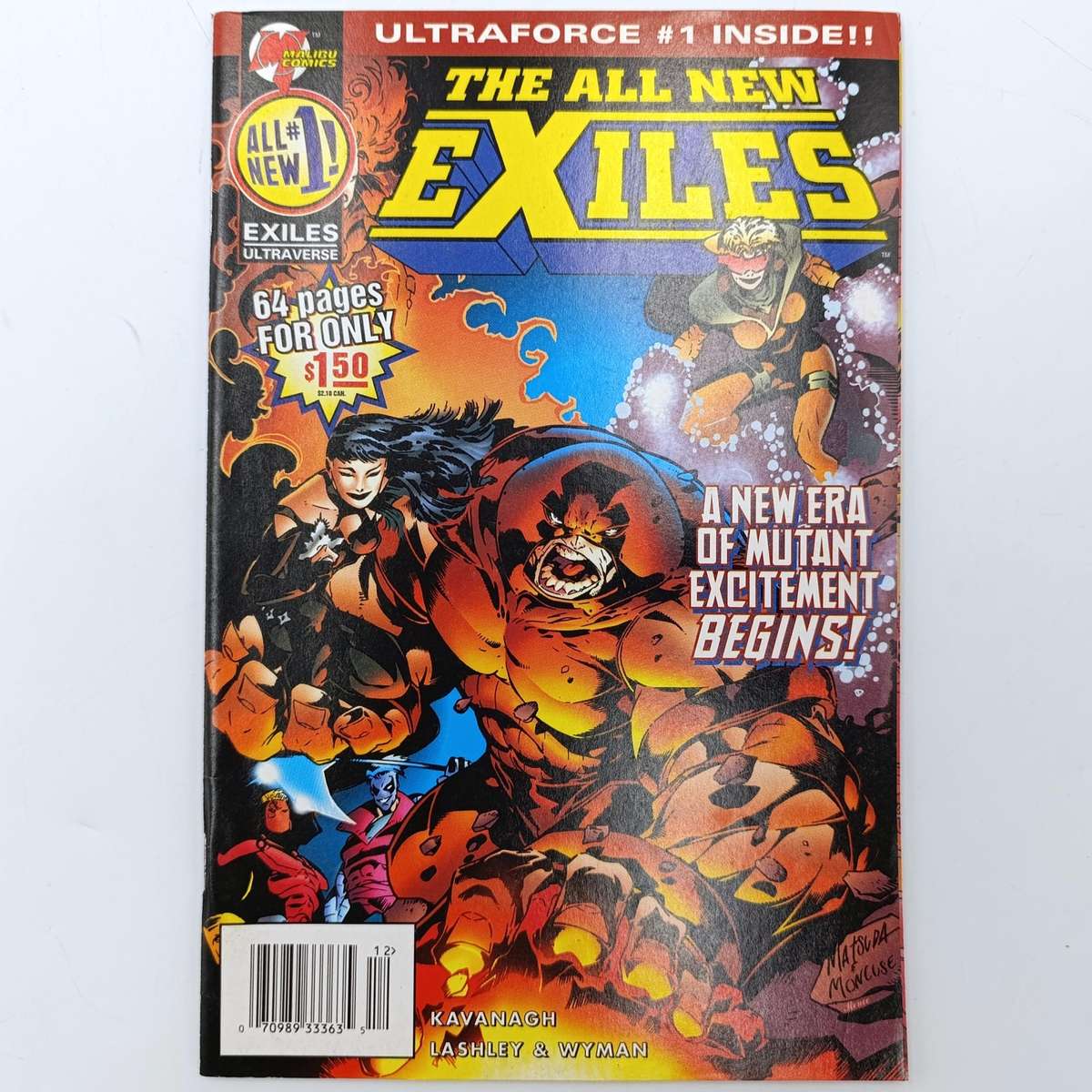 Lot of 3 vintage 1995 issue comics - Captain America, Exiles, The Mask