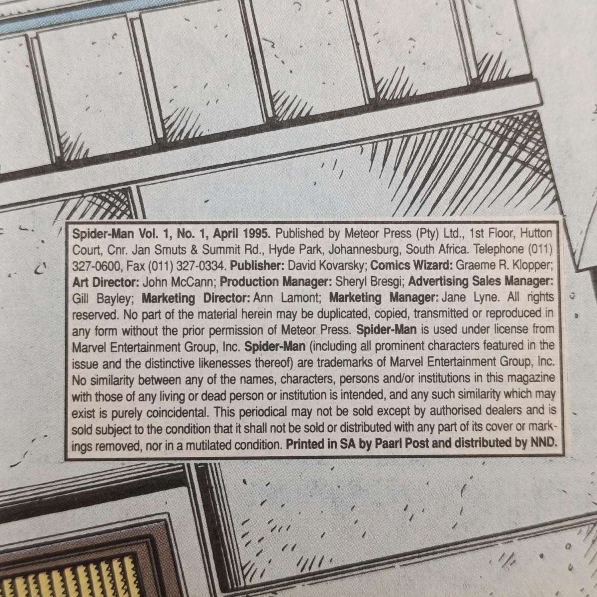 Lot of 3 vintage comics - 1995 South African issue: Spiderman 1 Spawn 1 Spawn 10