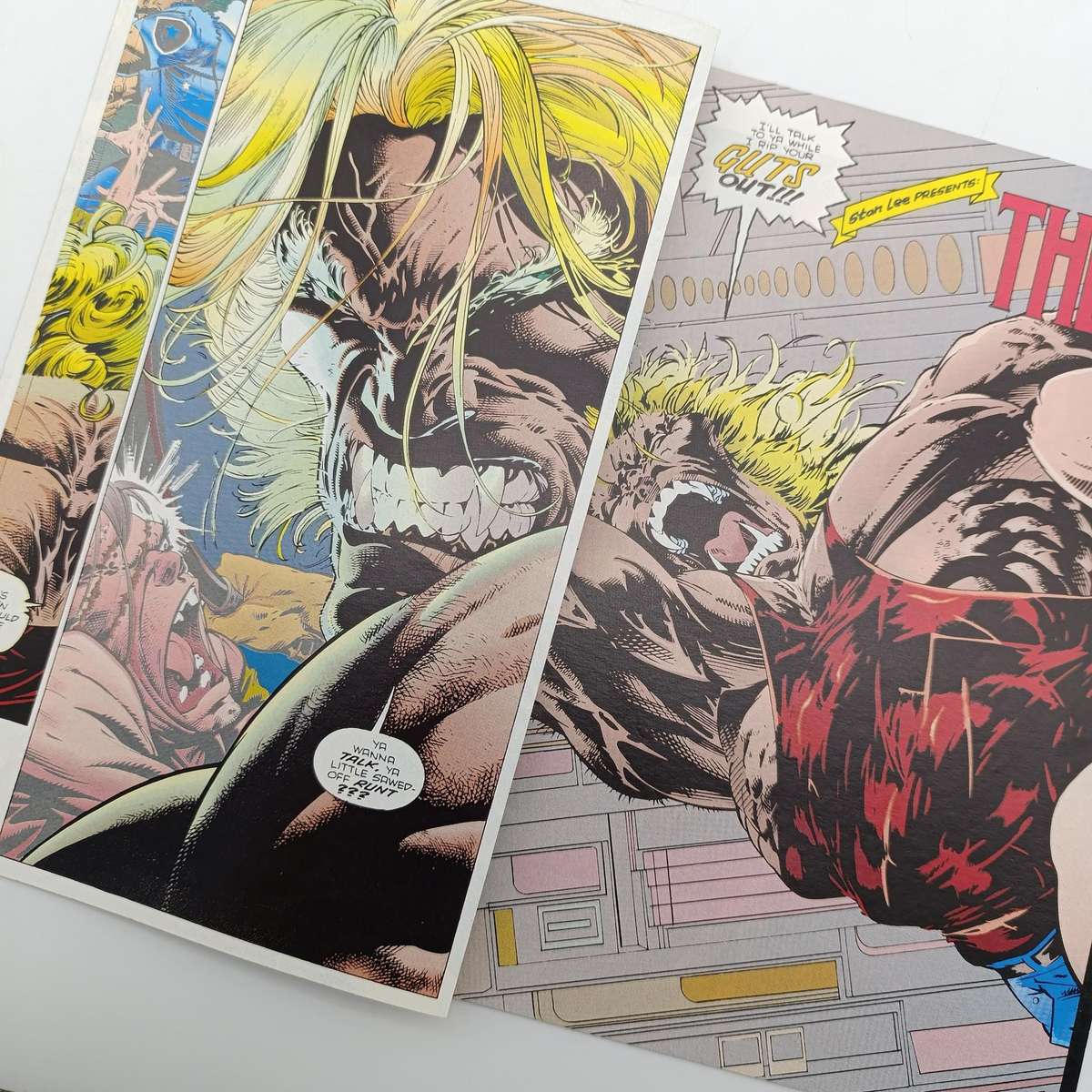 Lot of 3 vintage Marvel comics - 1995 South African issue: Wolverine 1,2 and 4