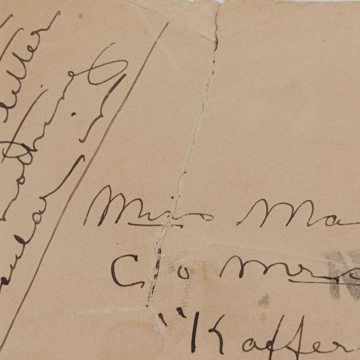 1901 Letter Front Bloemfontein to "Kaffersfontein" Cape Colony - Maggie de Villiers - passed by cens