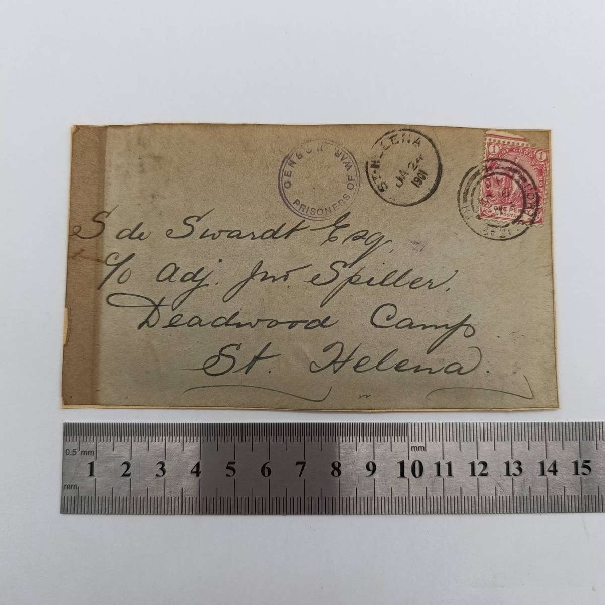 The other posted from Humansdorp 15 Sept 1900 to Green Point camp Cape Town with 2x censor marks