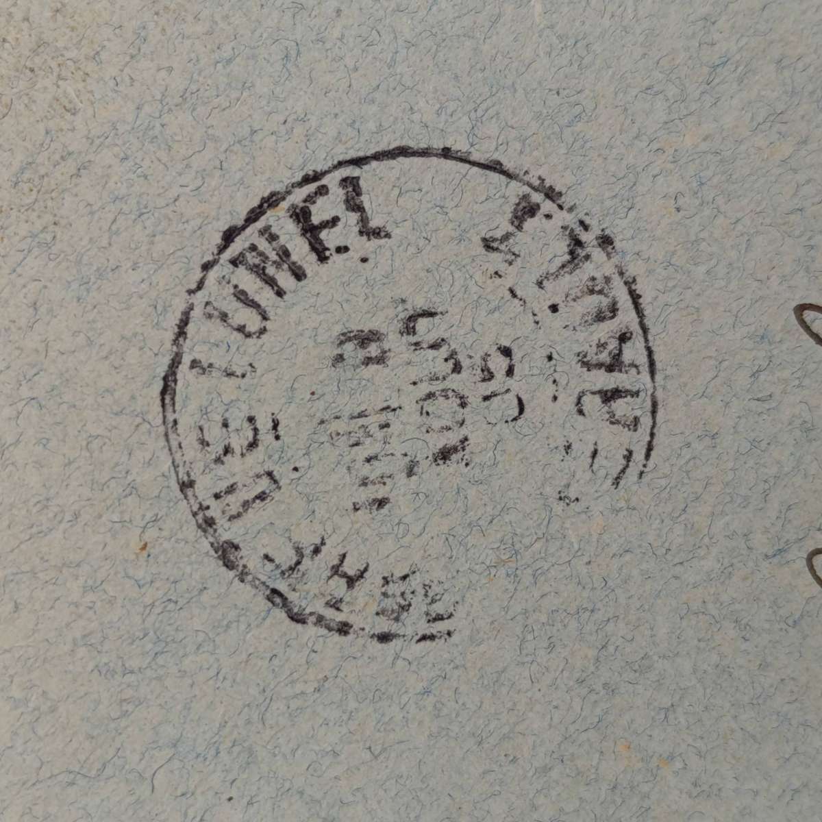 Postal Front France to Zurich, Switzerland with 25c French stamp cancelled 1905