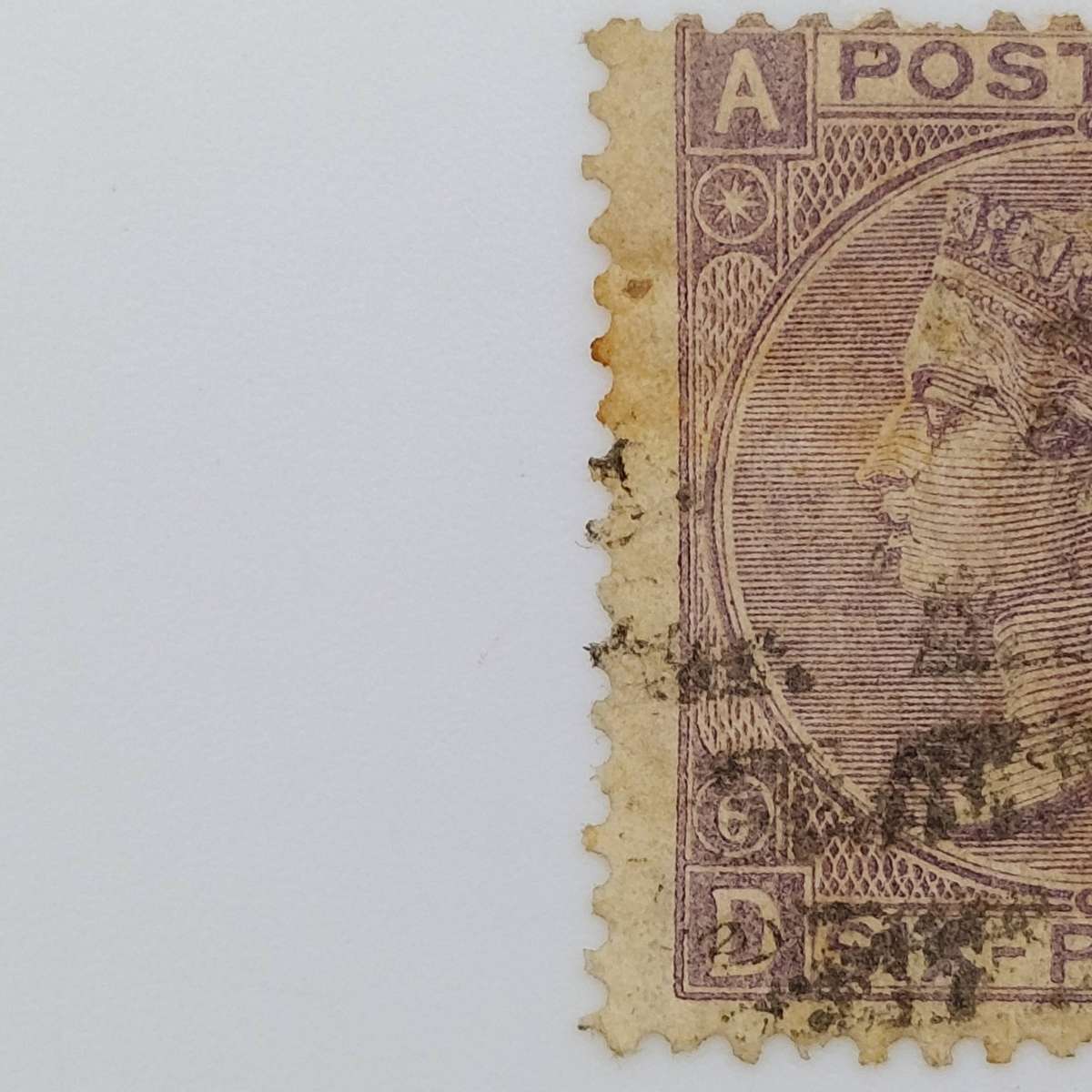 Great Britain SG 104 plate 6 used AD corner letters