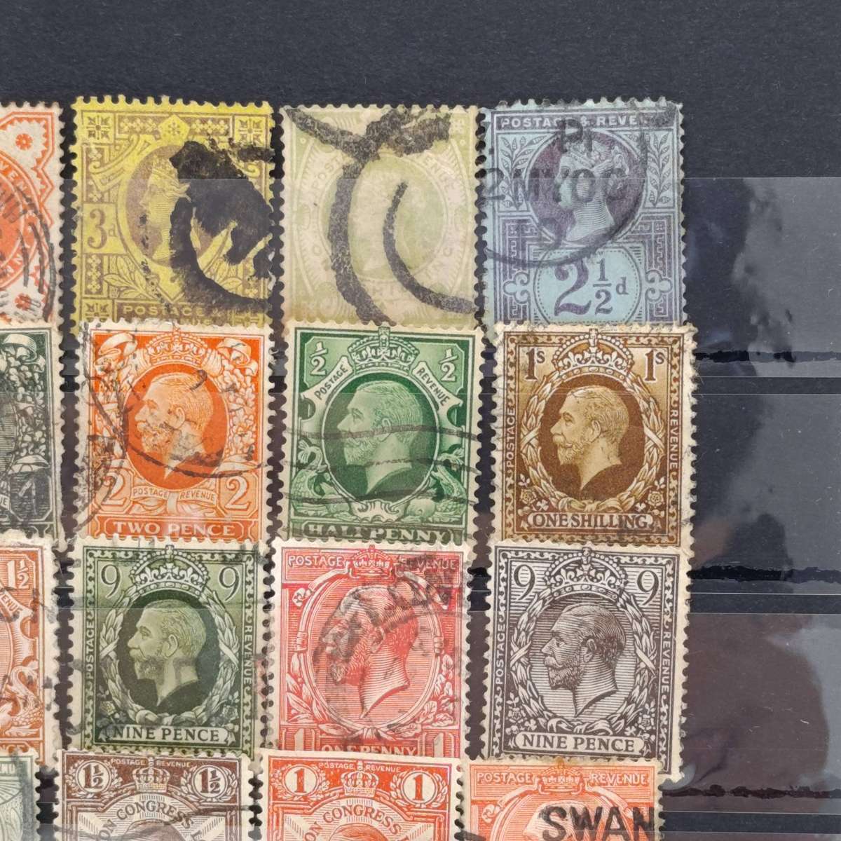 Nice lot of mostly Victorian, Edwardian and George 5 British stamps - some high value items included