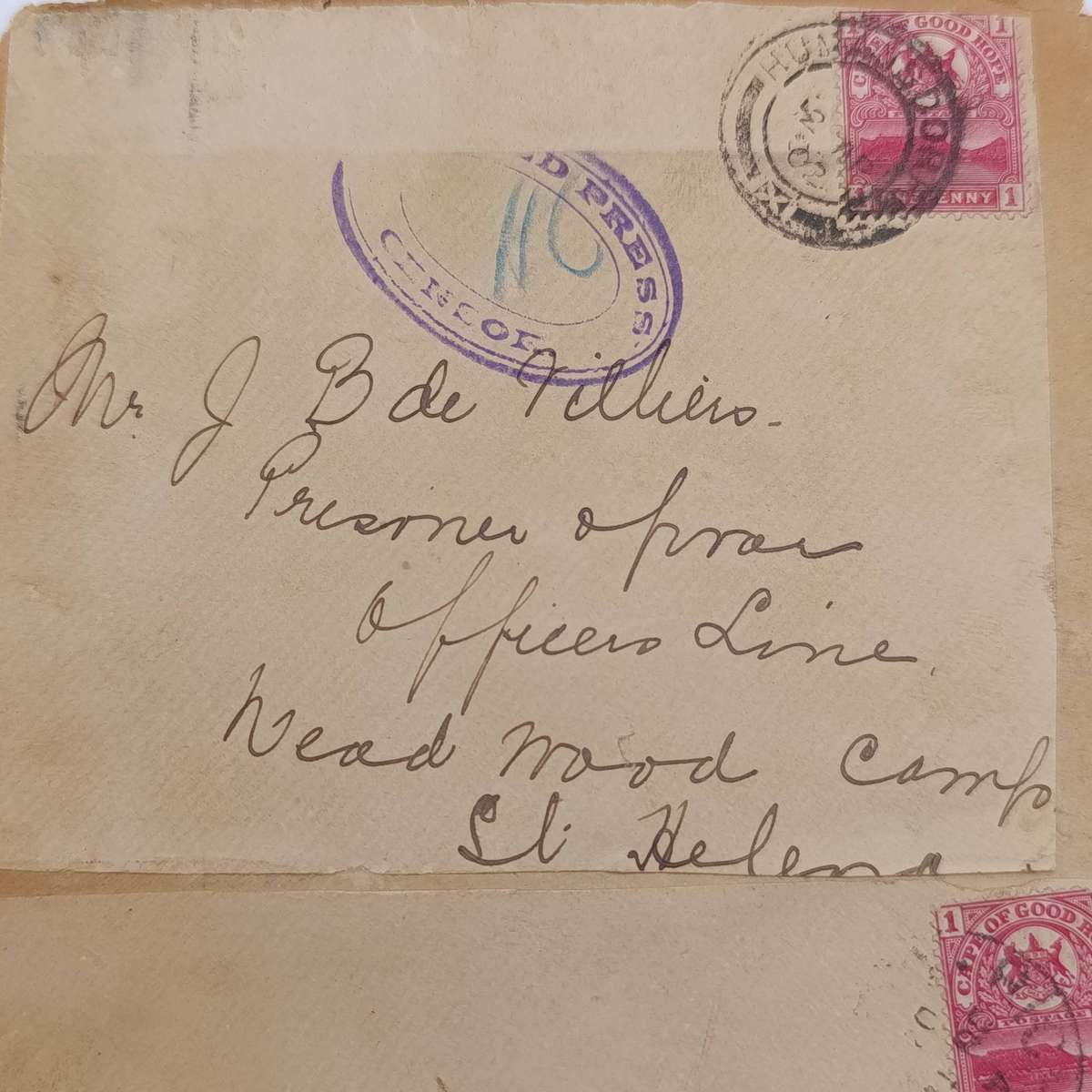 Lot of 4 Boer War POW covers stuck back to back